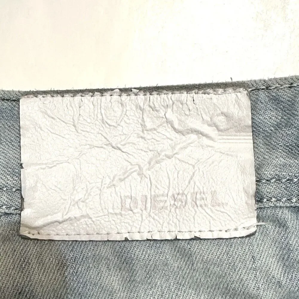 Diesel Adidas Jeans Viker Ad Tag Size 29x34 Actual 30x29 Distressed Blue Denim - Picture 7 of 16